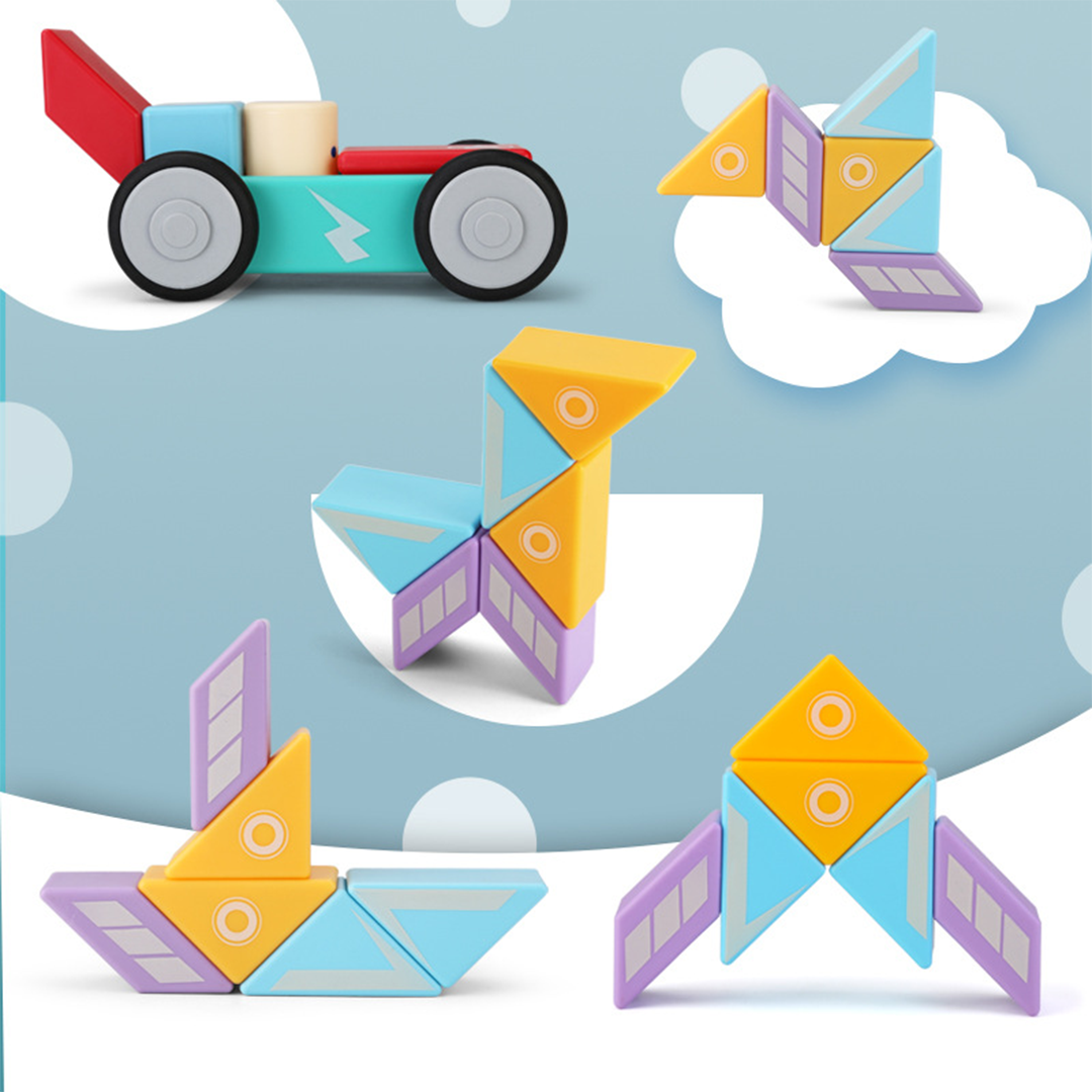 HiBloc Magnetic Wooden Block Set