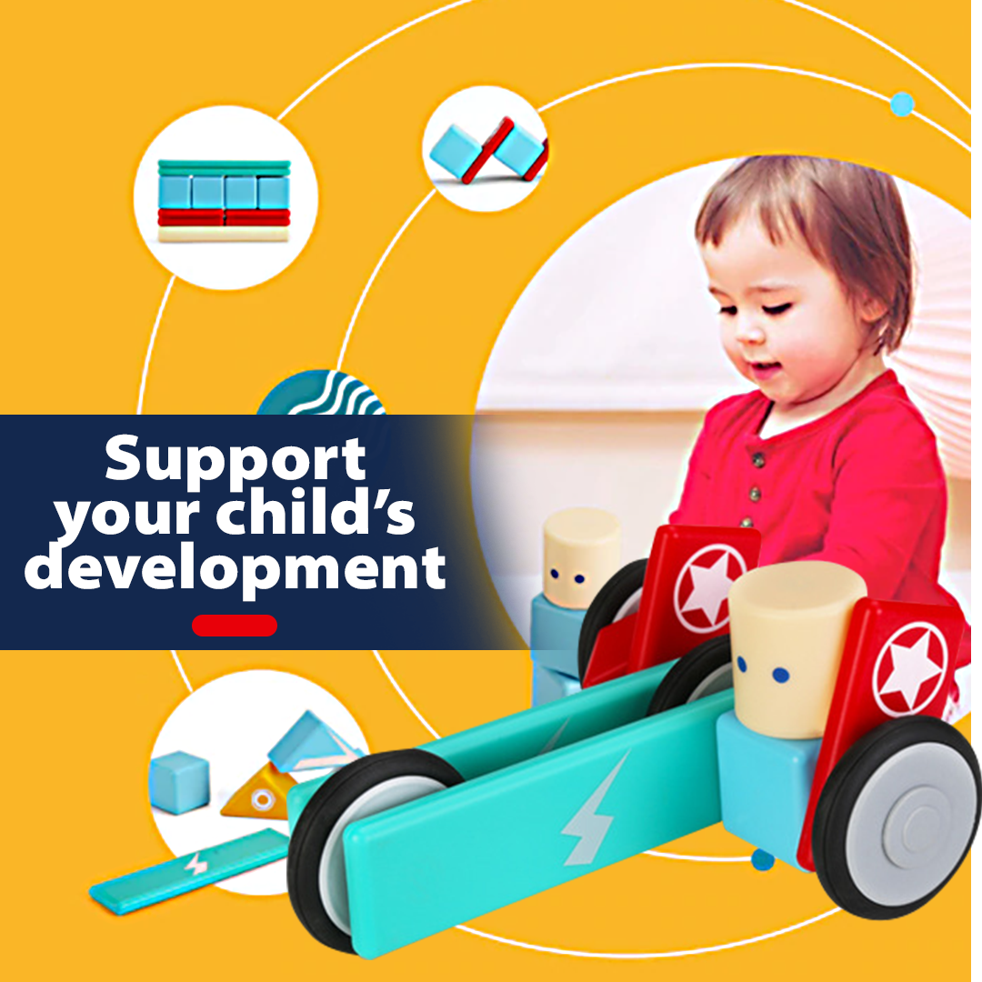 HiBloc Magnetic Wooden Block Set