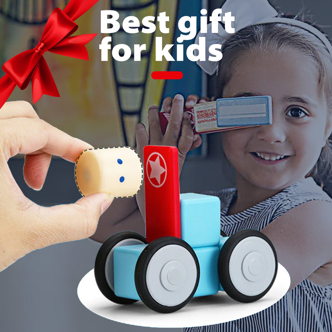 HiBloc Magnetic Wooden Block Set