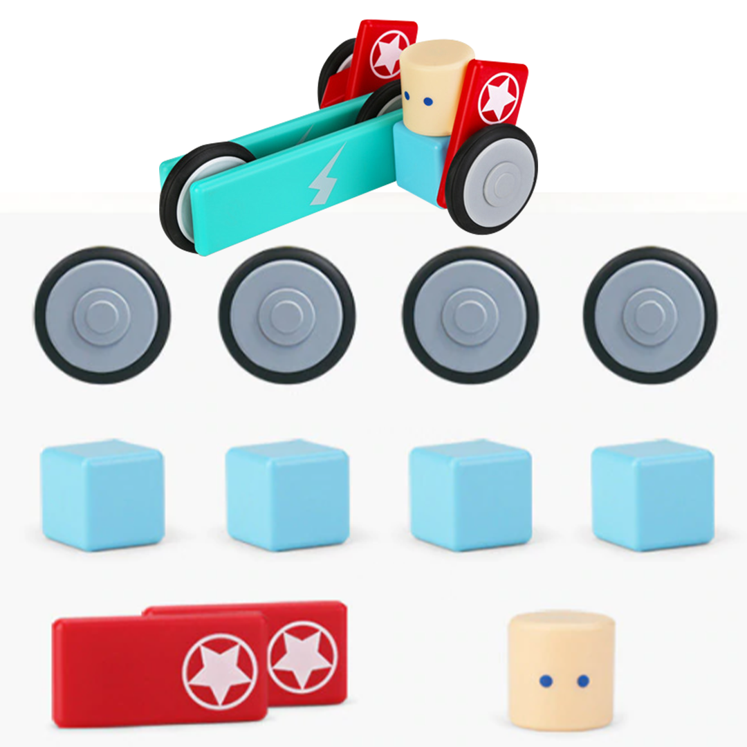 HiBloc Magnetic Wooden Block Set