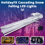 HolidayFX Cascading Snow Falling LED Lights