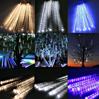 HolidayFX Cascading Snow Falling LED Lights