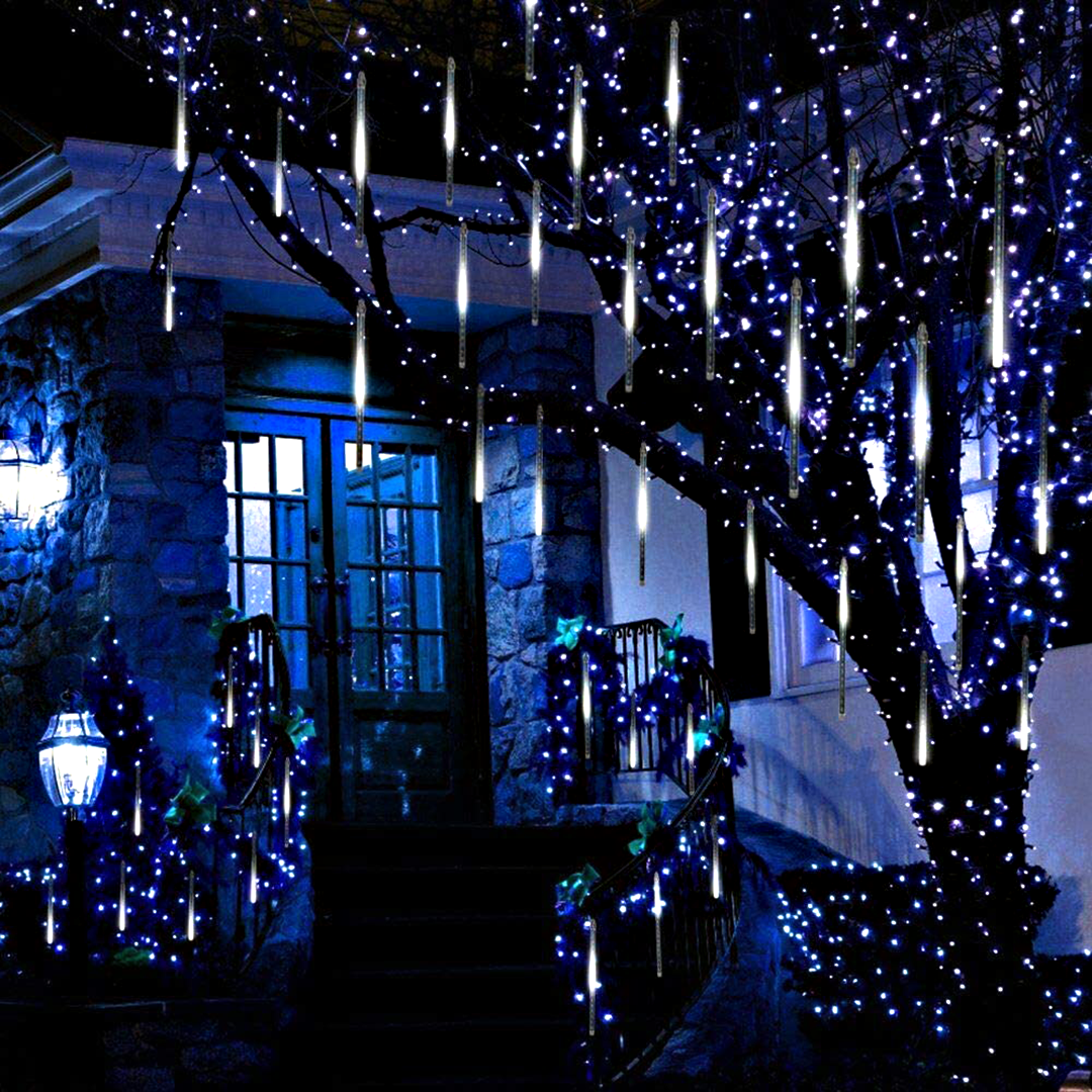 HolidayFX Cascading Snow Falling LED Lights