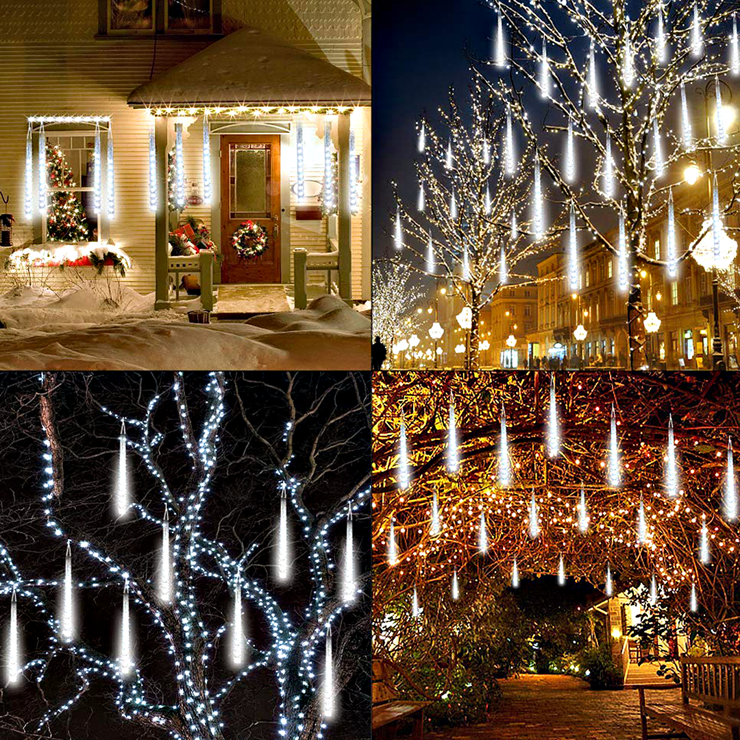 HolidayFX Cascading Snow Falling LED Lights