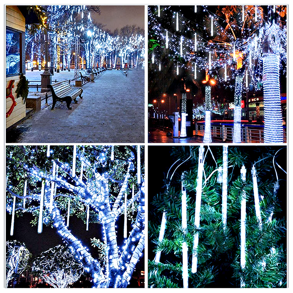 HolidayFX Cascading Snow Falling LED Lights