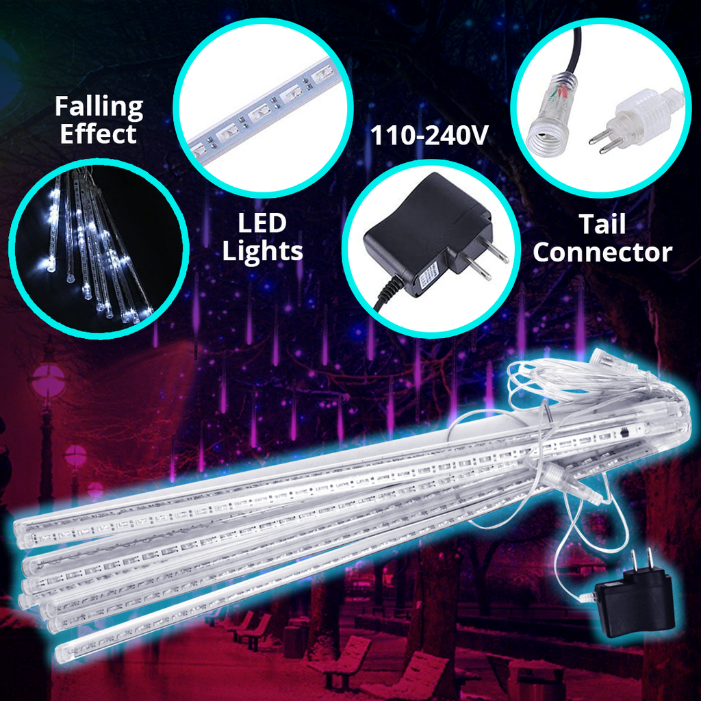 HolidayFX Cascading Snow Falling LED Lights