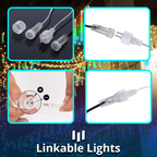 HolidayFX Cascading Snow Falling LED Lights