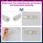 HolidayFX Cascading Snow Falling LED Lights