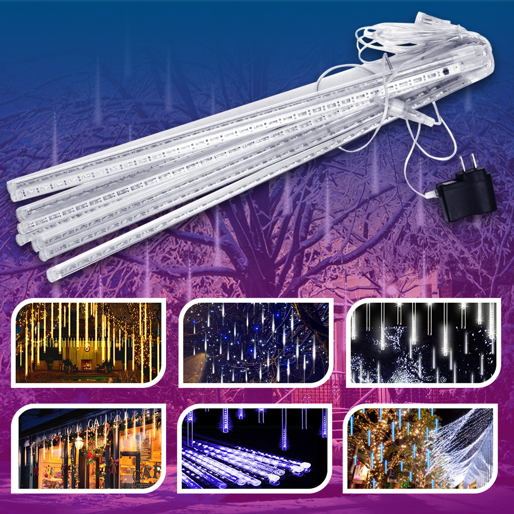 HolidayFX Cascading Snow Falling LED Lights