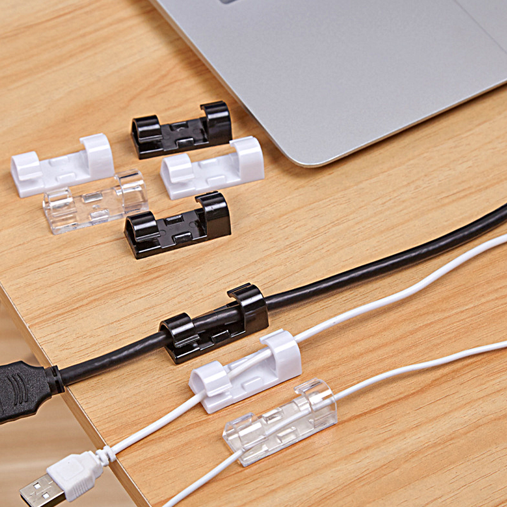 HomeFix Adjustable Cable Clips Stickers