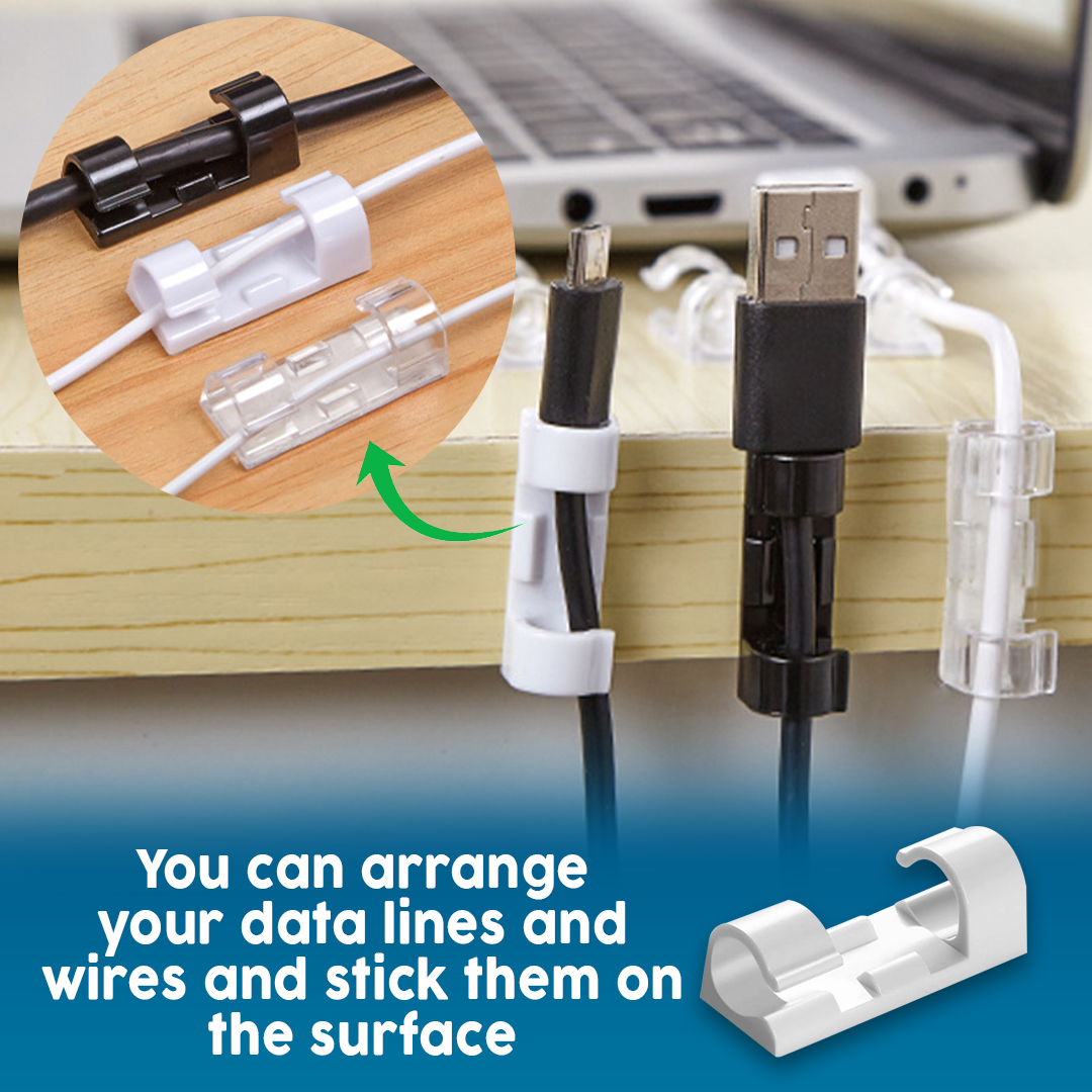 HomeFix Adjustable Cable Clips Stickers