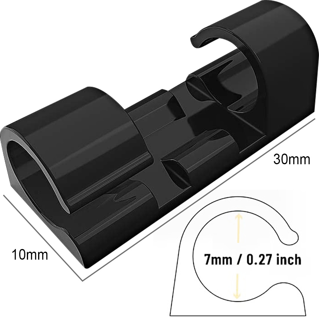 HomeFix Adjustable Cable Clips Stickers