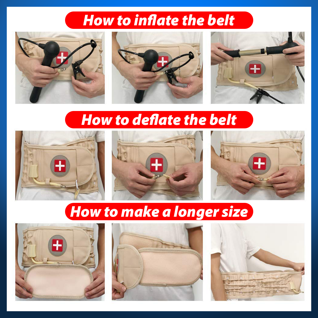 JCR Lumbar Decompression Air Traction Belt