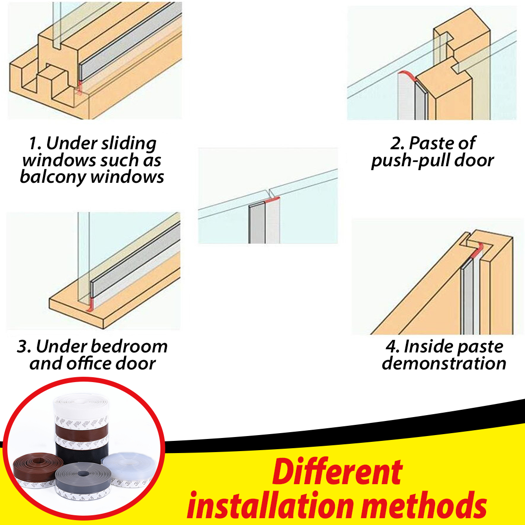 KHYG Weatherstripping Silicone Door Seal Strip