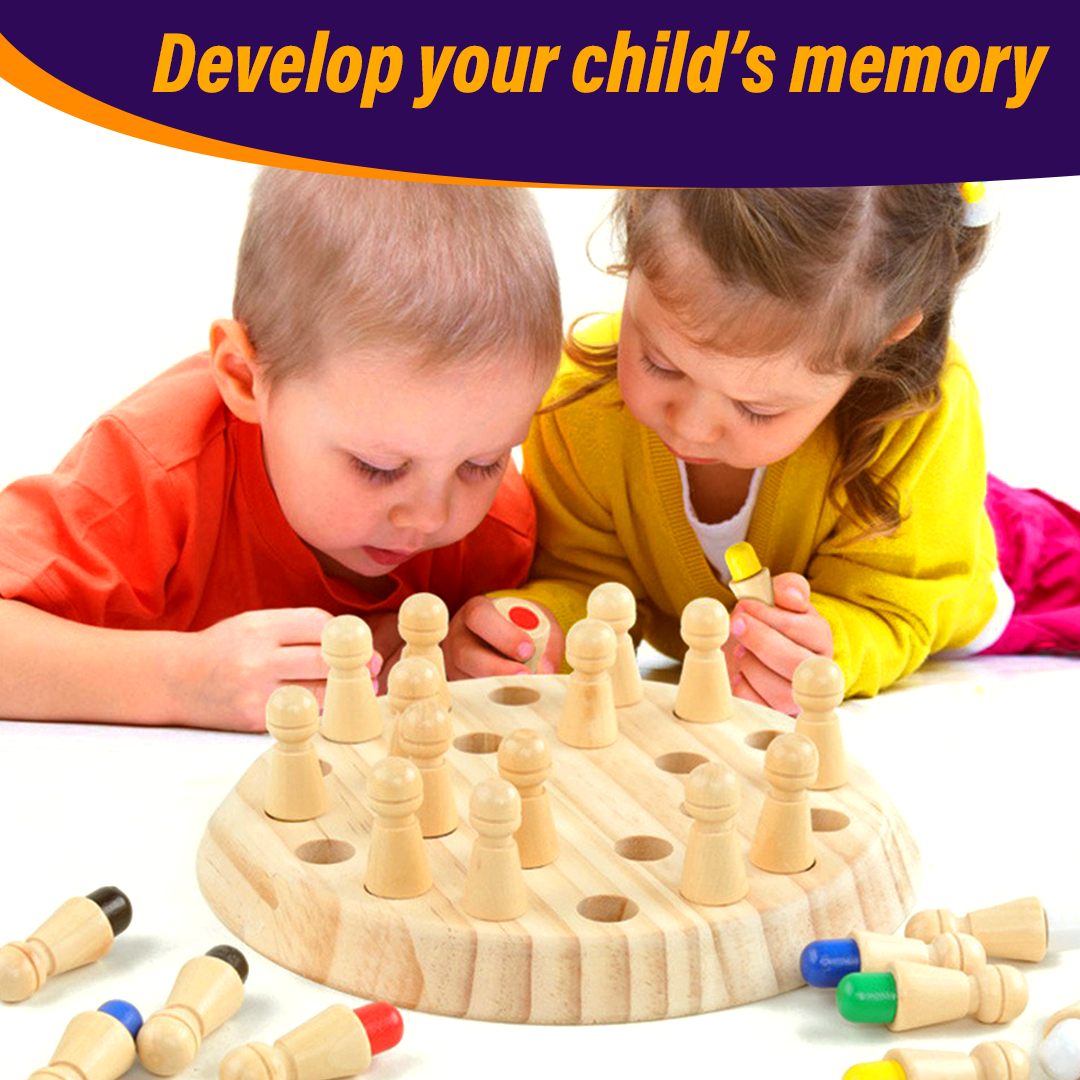 KidzMind Wooden Memory Matchstick Game