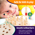 KidzMind Wooden Memory Matchstick Game