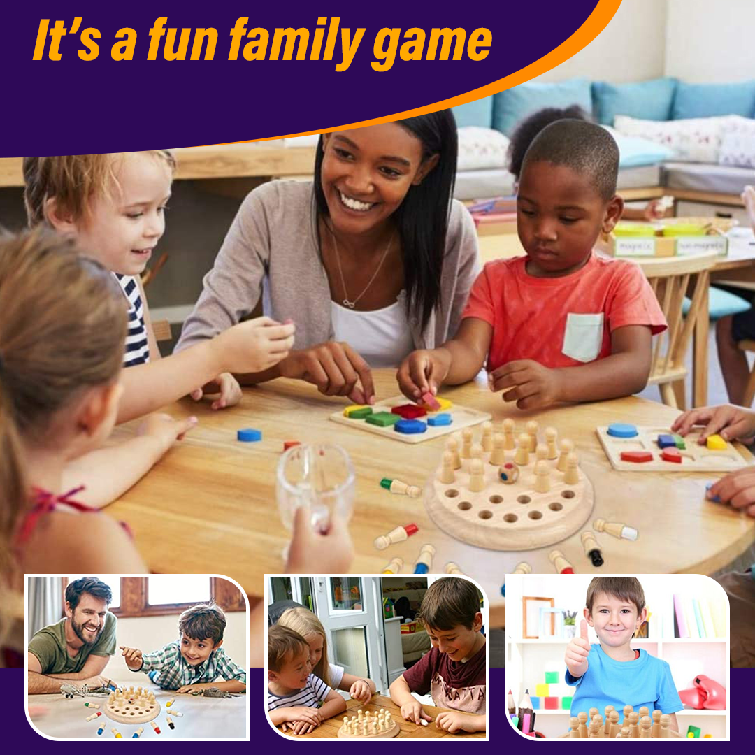 KidzMind Wooden Memory Matchstick Game