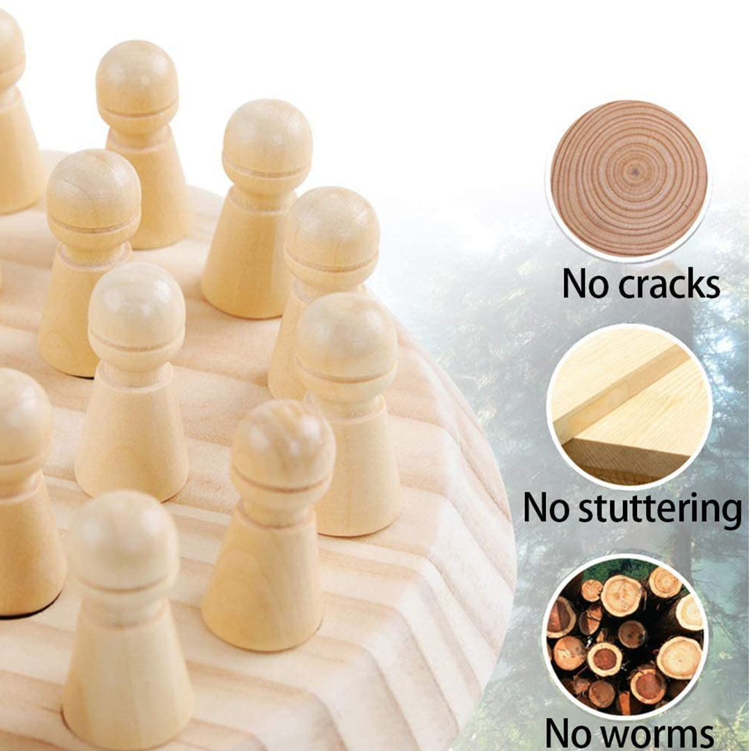KidzMind Wooden Memory Matchstick Game