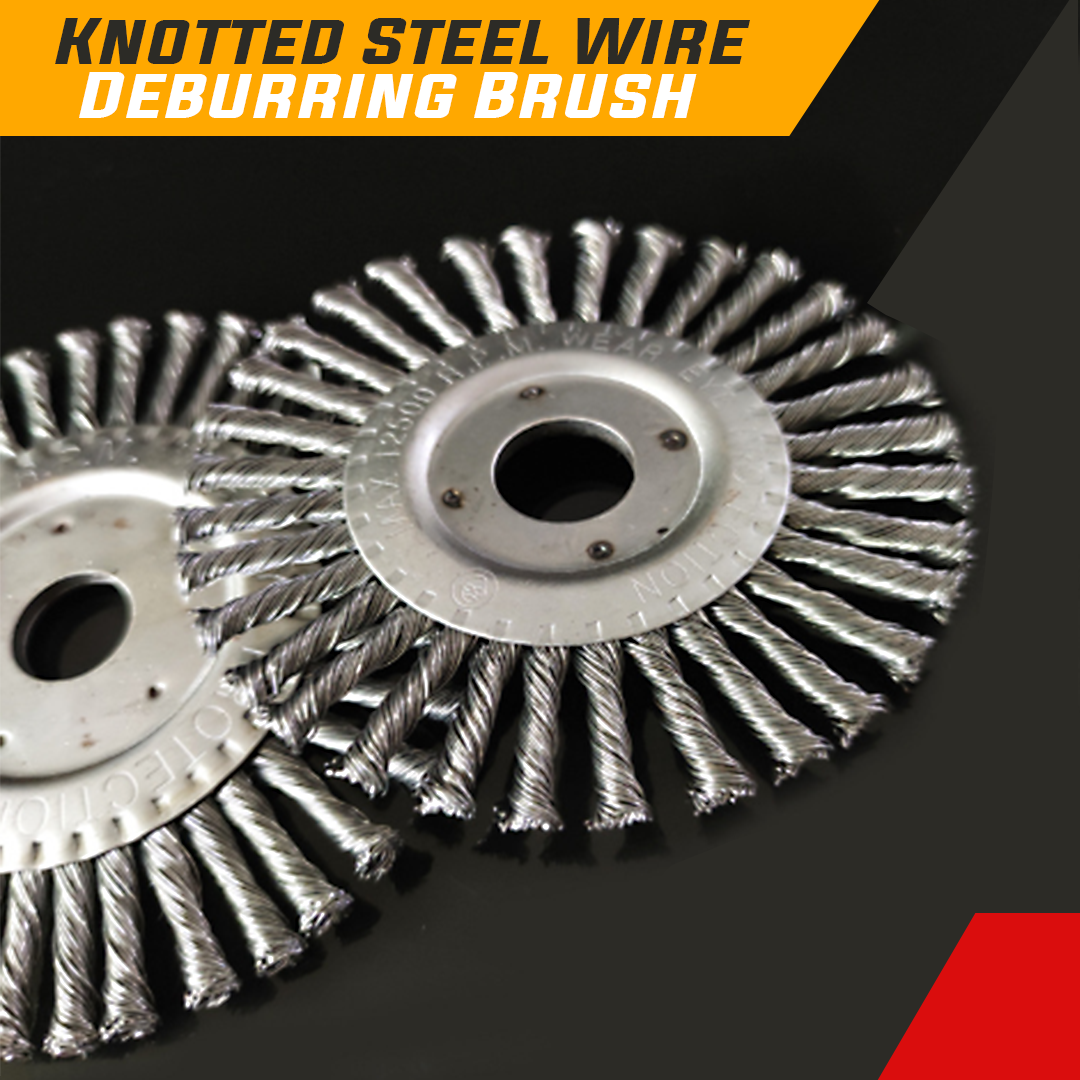 Knotted Steel Wire Deburring Brush