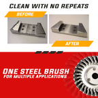 Knotted Steel Wire Deburring Brush