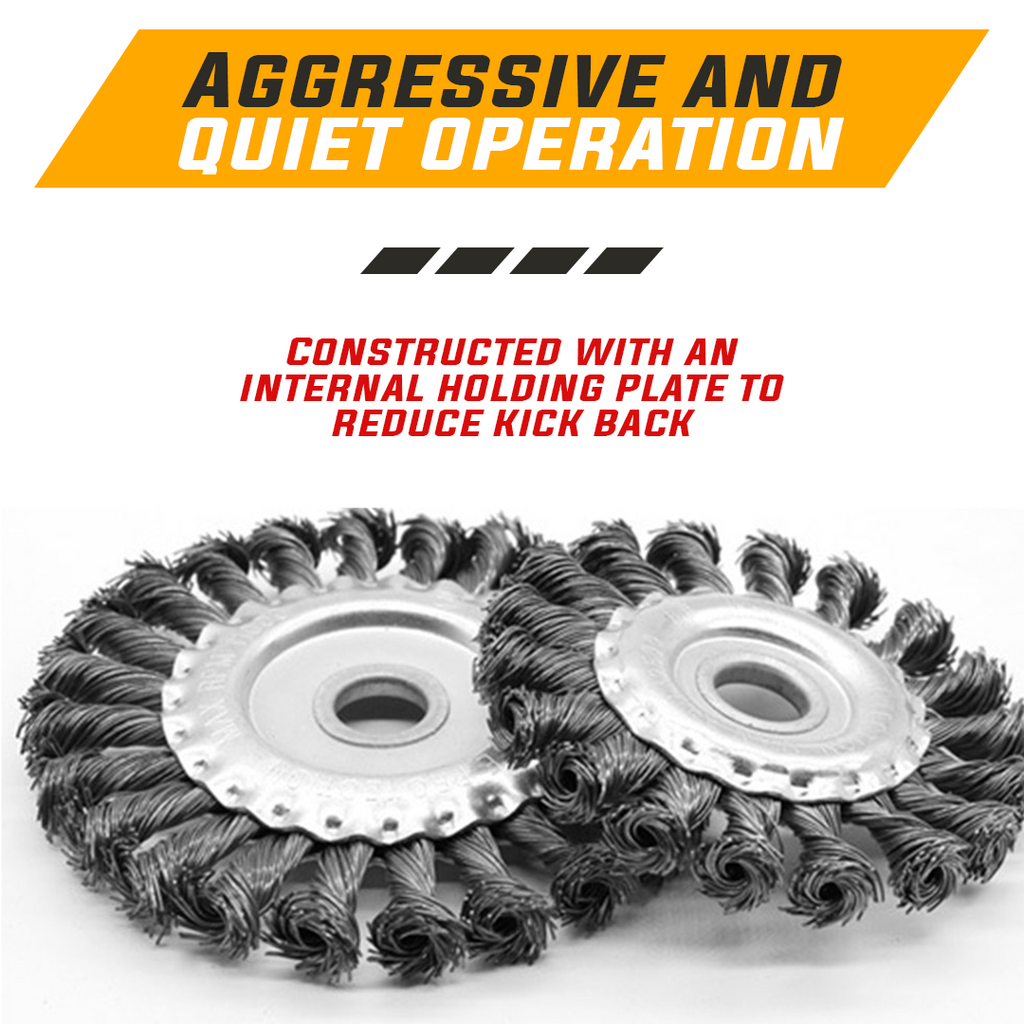 Knotted Steel Wire Deburring Brush