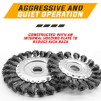 Knotted Steel Wire Deburring Brush