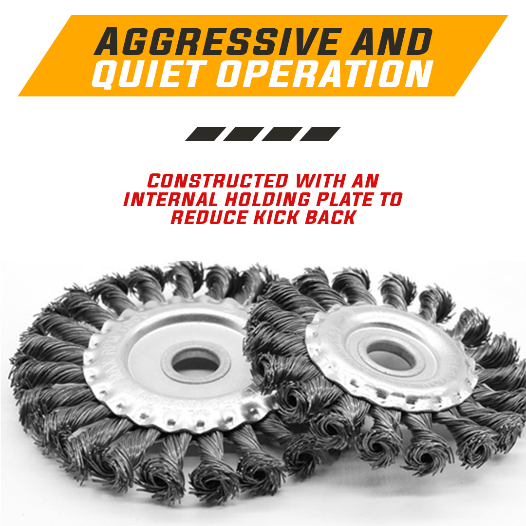 Knotted Steel Wire Deburring Brush