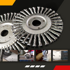 Knotted Steel Wire Deburring Brush