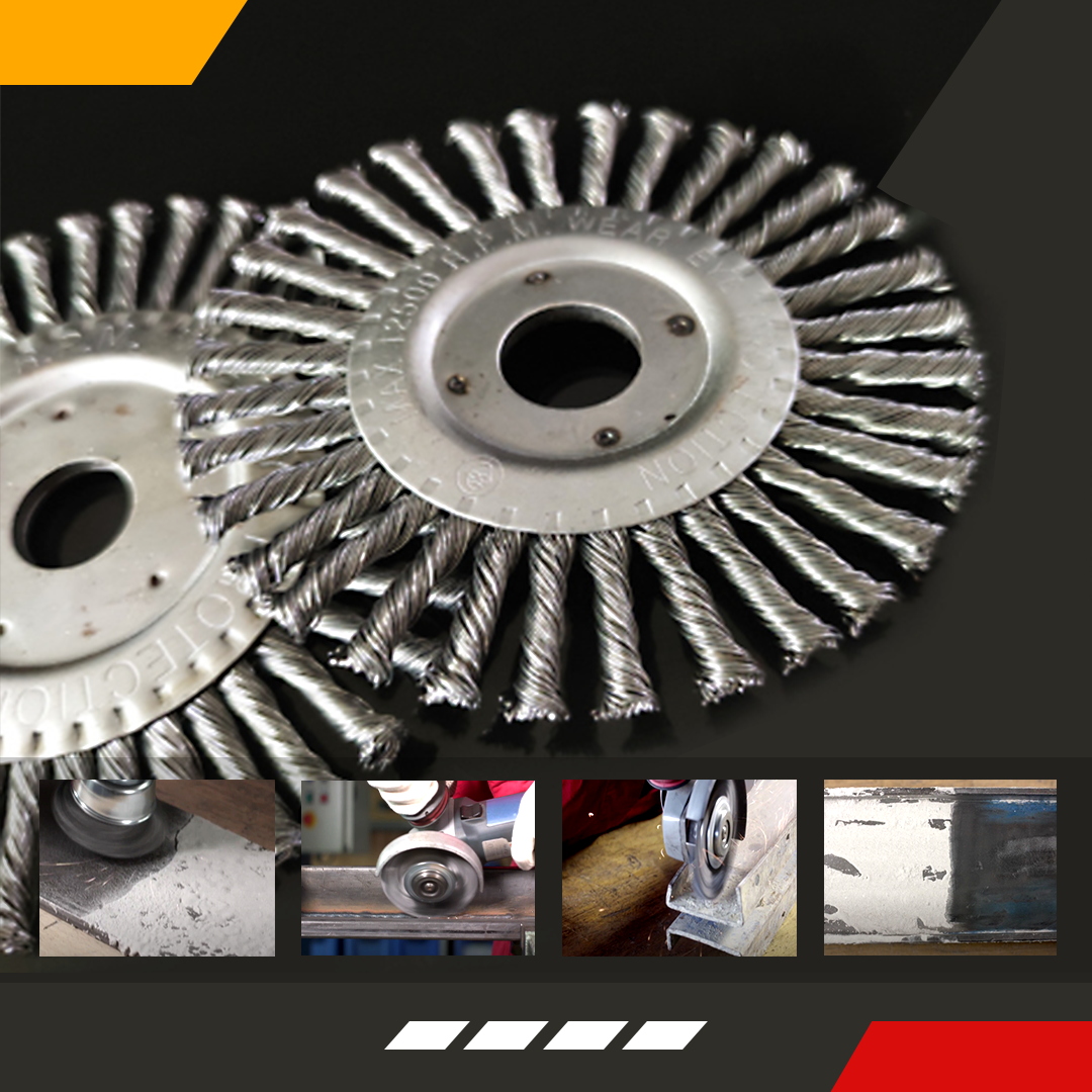 Knotted Steel Wire Deburring Brush