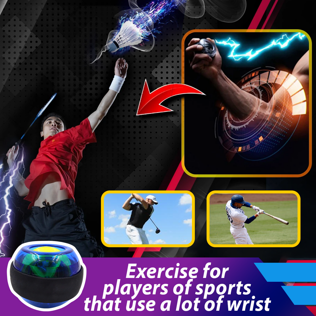 MYNX LED Wrist Strength Trainer Ball Spinner