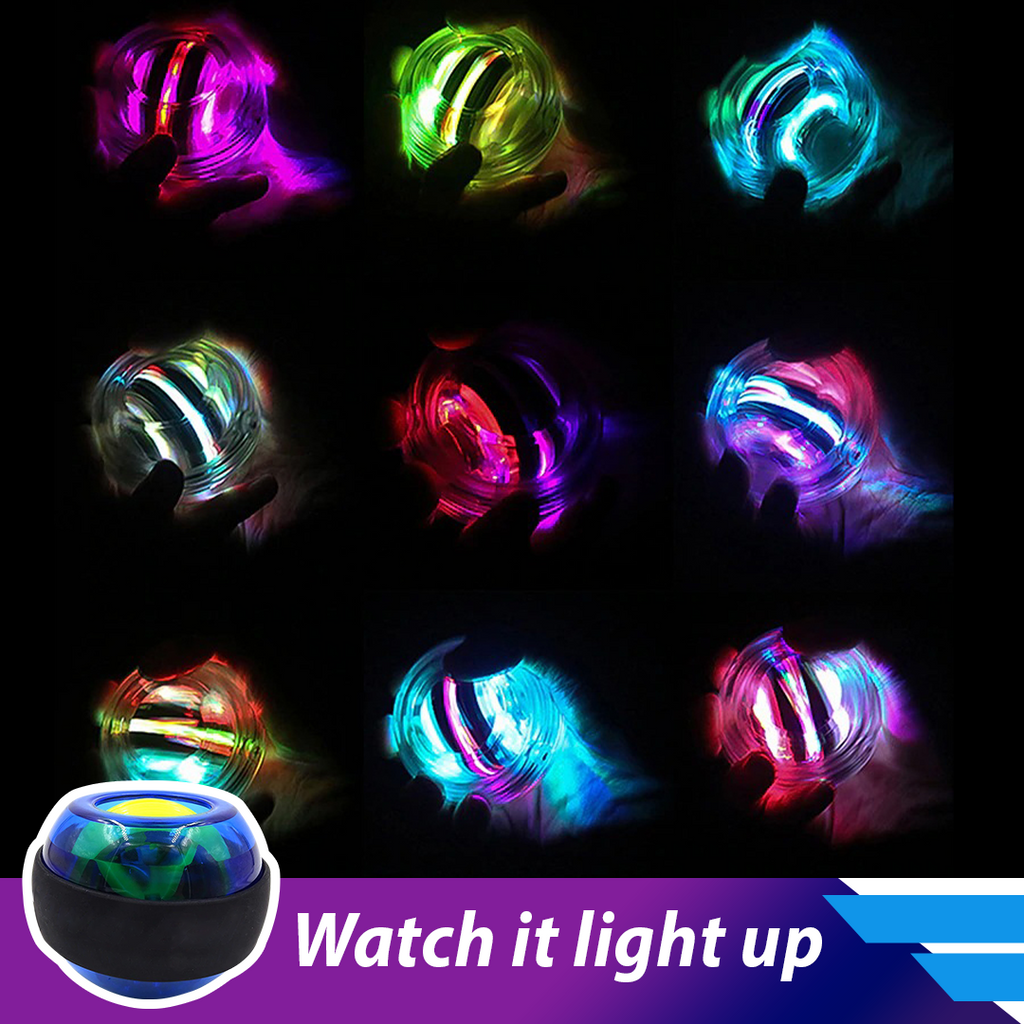 MYNX LED Wrist Strength Trainer Ball Spinner