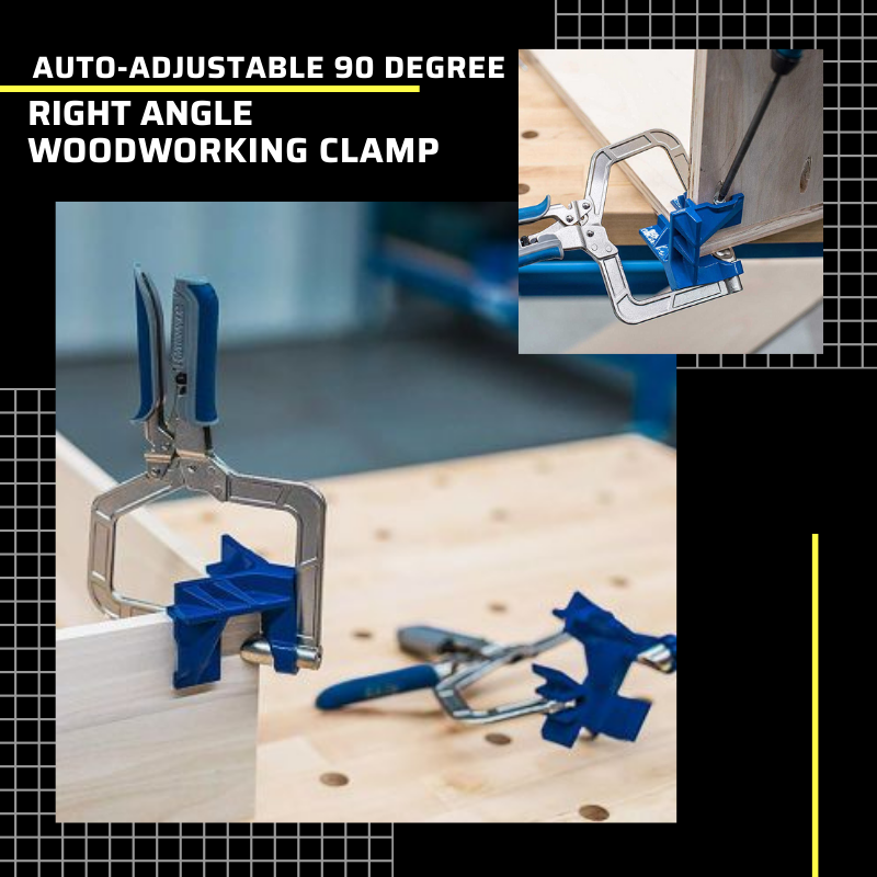 New Auto-adjustable 90 Degree Right Angle Woodworking Clamp