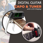 Digital Guitar Capo & Tuner with LCD Display