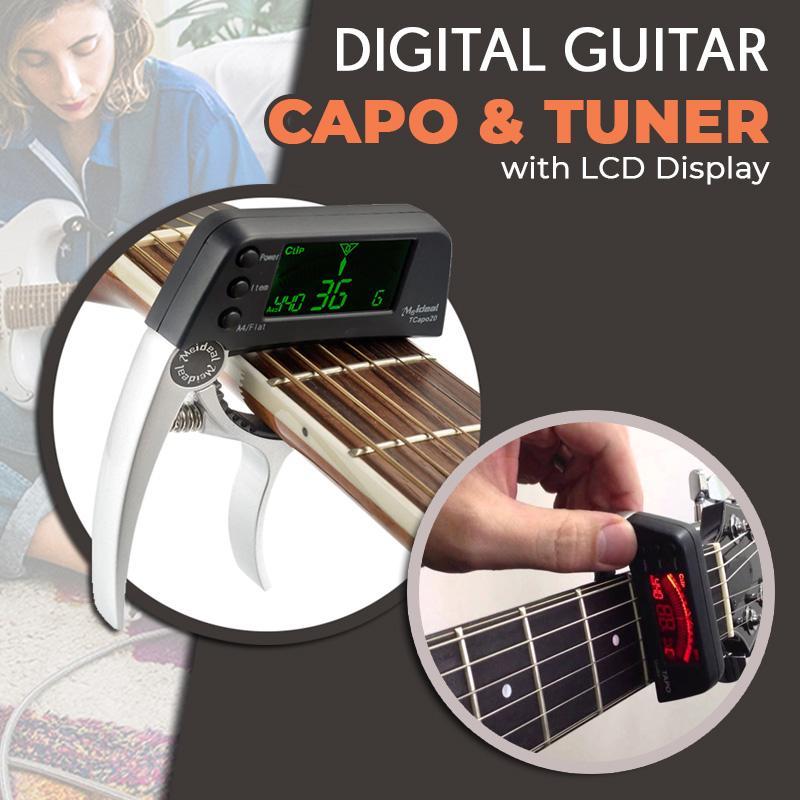 Digital Guitar Capo & Tuner with LCD Display