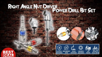 Right Angle Nut Driver Power Drill Bit Set