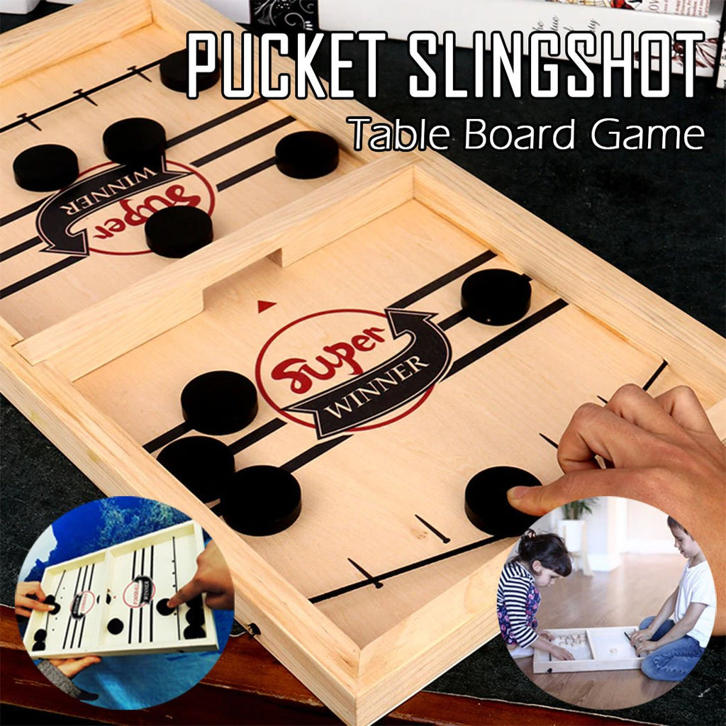 Pucket Slingshot Table Board Game