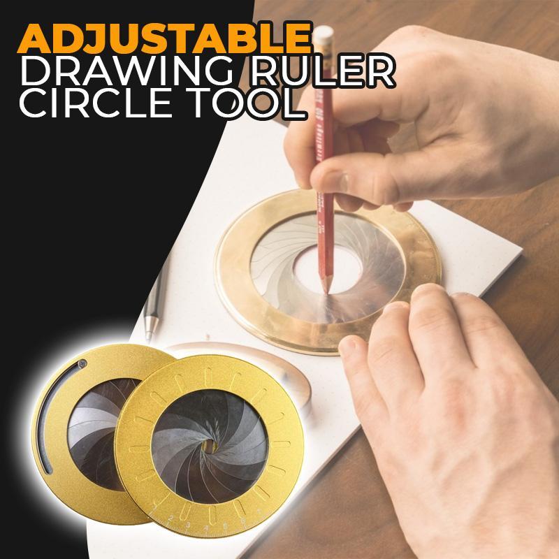 Adjustable Drawing Ruler Circle Tool