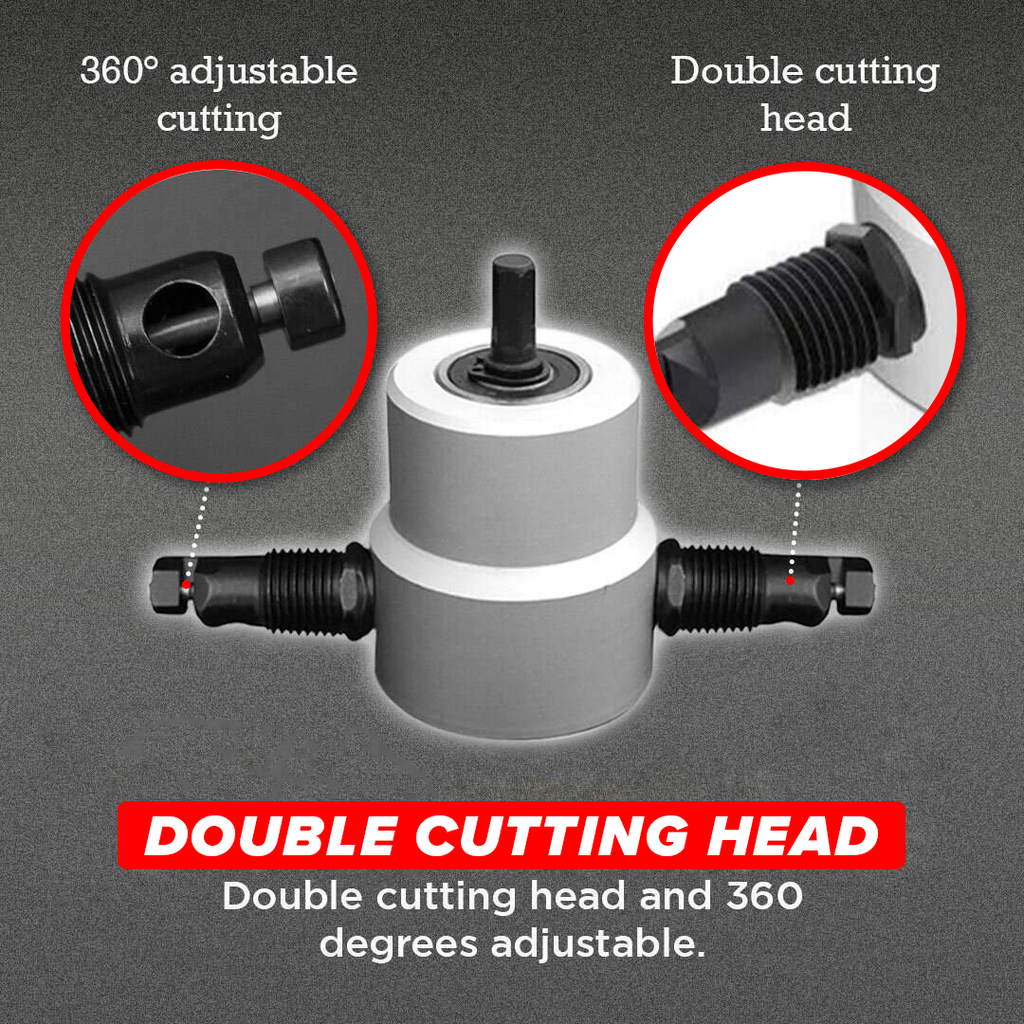 Double Headed Sheet Metal Nibbler Cutter