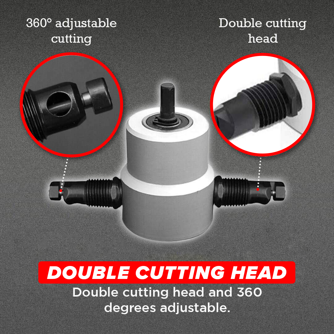Double Headed Sheet Metal Nibbler Cutter
