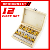 Miter Router Bit 12-Piece Set