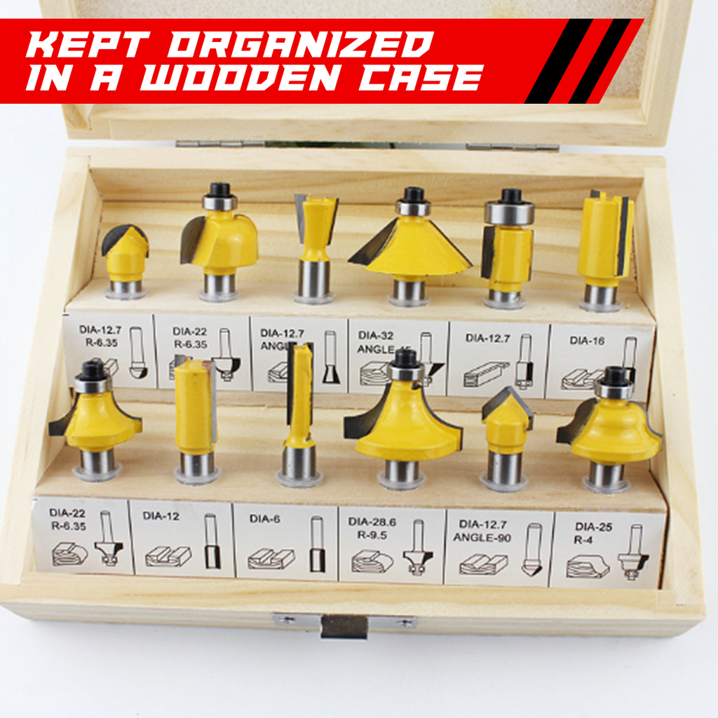 Miter Router Bit 12-Piece Set