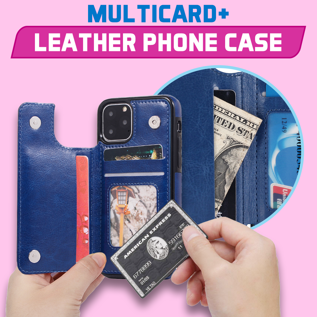 MultiCard+ Leather Phone Case