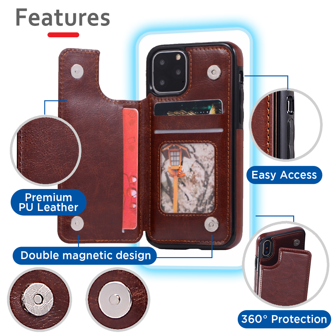 MultiCard+ Leather Phone Case
