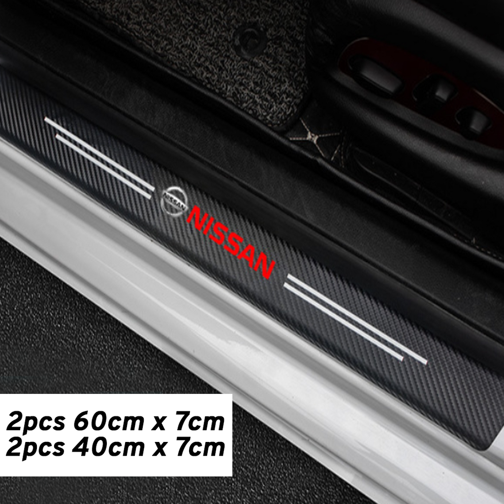 CarMax Carbon Fiber Door Sill Protector Sticker