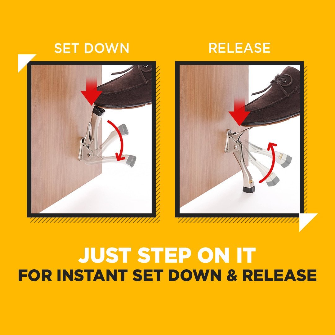 One-Push Semi-automatic Door Stopper