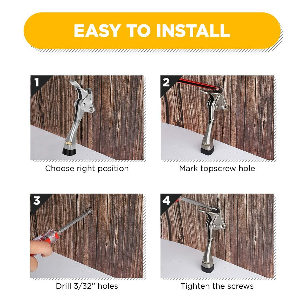 One-Push Semi-automatic Door Stopper