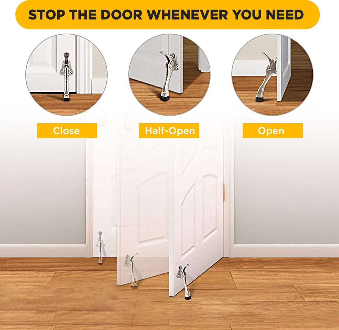 One-Push Semi-automatic Door Stopper