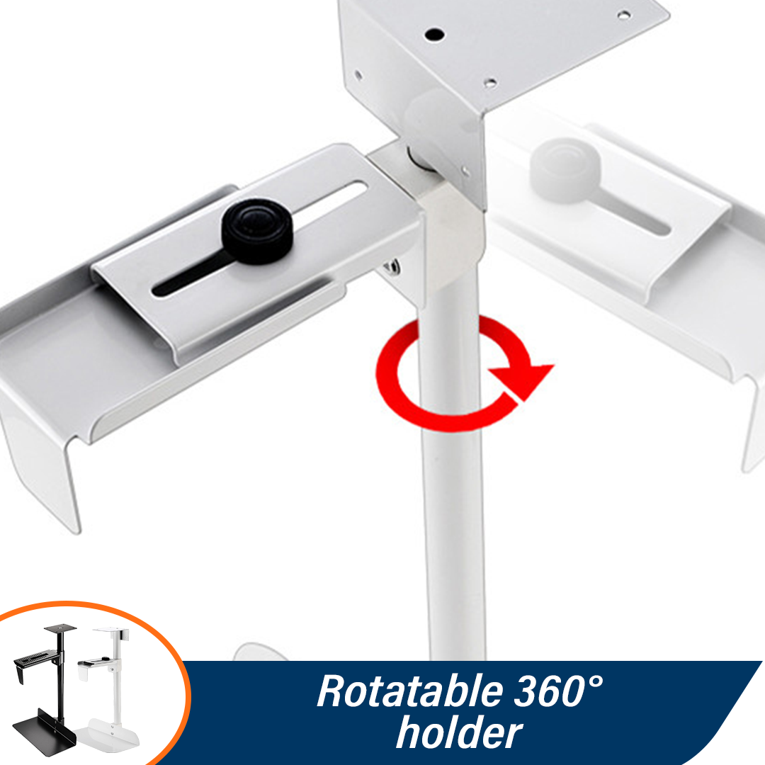 PCPix 360-Degree Universal Under Desk CPU Stand