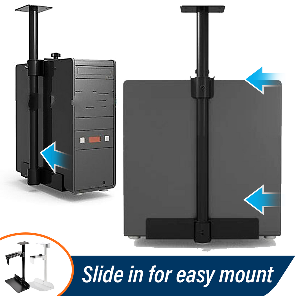 PCPix 360-Degree Universal Under Desk CPU Stand