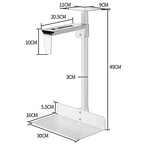 PCPix 360-Degree Universal Under Desk CPU Stand